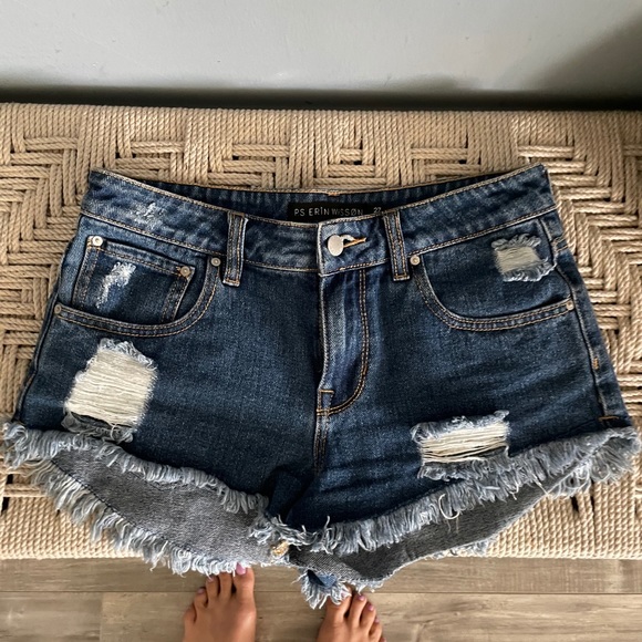 Denim knit pocket PS Erin Wasson shorts - Picture 4 of 5